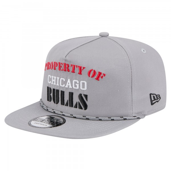 Бейсболка Chicago Bulls New Era Gray Throwback Property Of Golfer