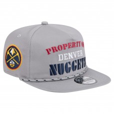 Бейсболка Denver Nuggets New Era Gray Throwback Property Of Golfer