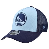 Подростковая Golden State Warriors New Era Light Blue Colorpack 9FORTY A-Frame Trucker Adjustable Hat