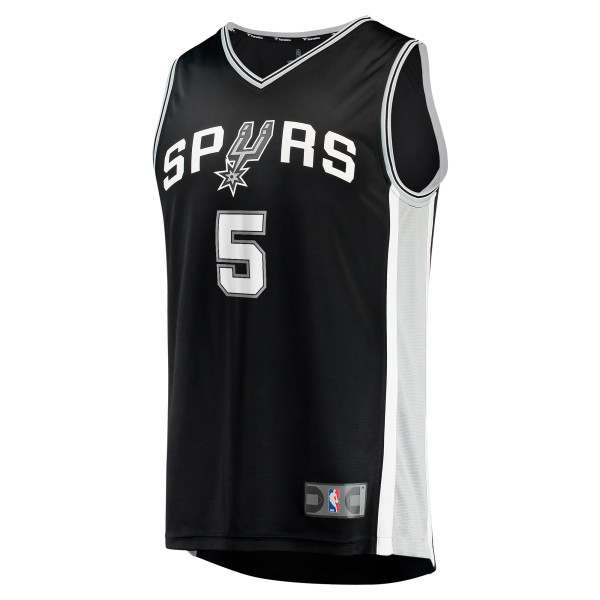 Джерси San Antonio Spurs Stephon Castle Fanatics Black 2024 NBA Draft Fast Break - Icon Edition