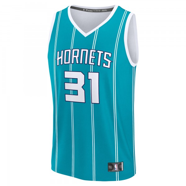 Игровая джерси Tidjane Salaun Charlotte Hornets 2024 NBA Draft Fast Break Player - Icon Edition - Teal