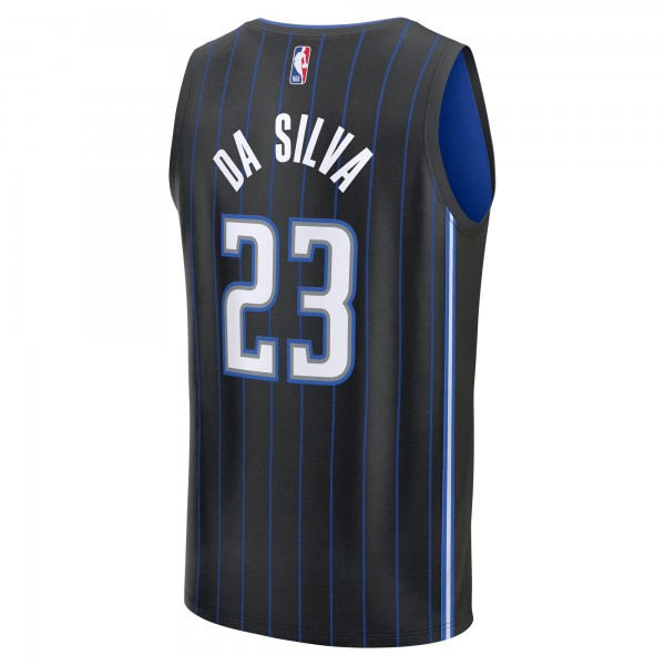 Джерси Orlando Magic Tristan da Silva Fanatics Black 2024 NBA Draft Fast Break Player - Icon Edition