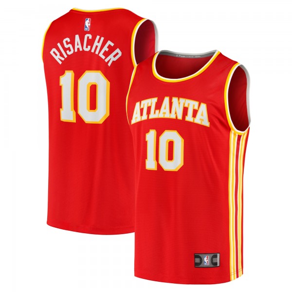 Игровая джерси Zaccharie Risacher Atlanta Hawks Youth 2024 NBA Draft Fast Break Player - Icon Edition - Red