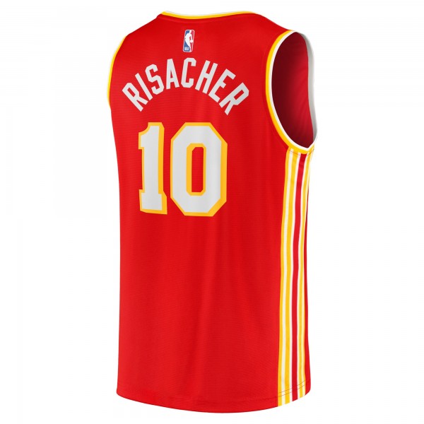 Игровая джерси Zaccharie Risacher Atlanta Hawks Youth 2024 NBA Draft Fast Break Player - Icon Edition - Red