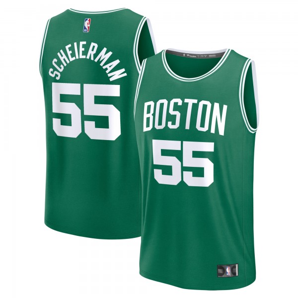 Именная игровая джерси Baylor Scheierman Boston Celtics Youth 2024 NBA Draft Fast Break Player - Icon Edition - Kelly Green
