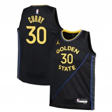 Игровая джерси Подростковая Golden State Warriors Stephen Curry Jordan Brand Navy Swingman - Statement Edition