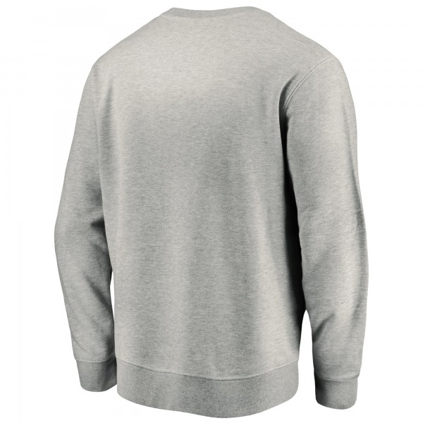 Los Angeles Dodgers Gray Heater Pullover Sweatshirt