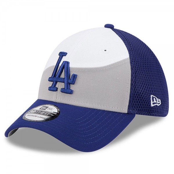 Бейсболка Los Angeles Dodgers New Era Gray/Royal 2025 Spring Training 39THIRTY