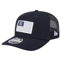 Бейсболка New York Yankees New Era Navy Flag 9SEVENTY Stretch-Snap