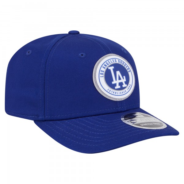 Бейсболка Los Angeles Dodgers New Era Royal Circle Patch 9SEVENTY Stretch-Snap