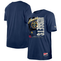 Футболка Denver Nuggets New Era Navy Distressed Throwback Vintage Color Pack