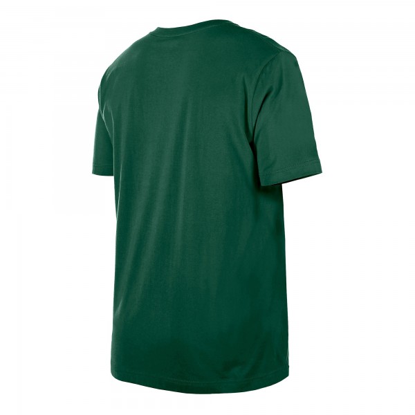 Milwaukee Bucks New Era Hunter Green Distressed Throwback Vintage Color Pack T-Shirt