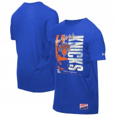 New York Knicks New Era Blue Distressed Throwback Vintage Color Pack T-Shirt