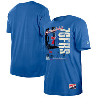 Philadelphia 76ers New Era Royal Distressed Throwback Vintage Color Pack T-Shirt