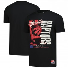 Toronto Raptors New Era Black Distressed Throwback Vintage Color Pack T-Shirt