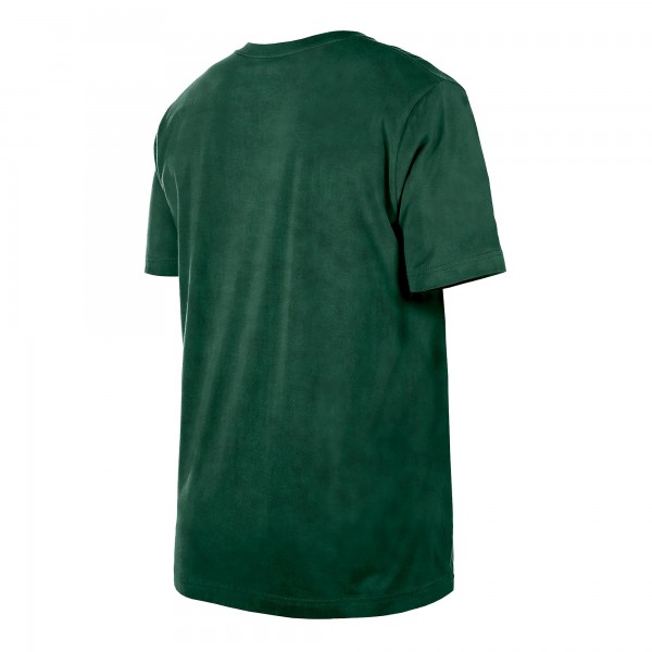 Футболка Milwaukee Bucks New Era Hardwood Classics Oversized Boxy Mineral Wash - Hunter Green