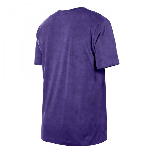 Футболка Los Angeles Lakers New Era Purple Throwback Vintage Boxy Mineral Wash