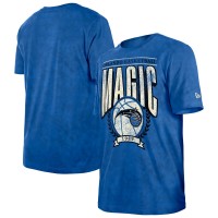 Футболка Orlando Magic New Era Blue Throwback Vintage Boxy Mineral Wash