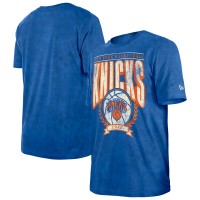 Футболка New York Knicks New Era Hardwood Classics Oversized Boxy Mineral Wash - Blue