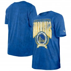 Golden State Warriors New Era Royal Throwback Vintage Boxy Mineral Wash T-Shirt