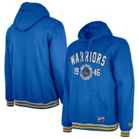 Толстовка Golden State Warriors New Era Royal Throwback Vintage