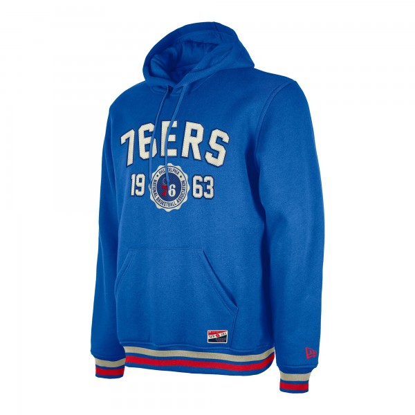 Philadelphia 76ers New Era Royal Throwback Vintage Pullover Hoodie