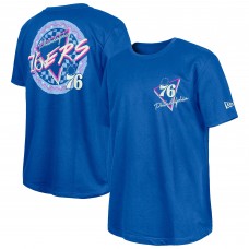 Philadelphia 76ers New Era Blue Glow-in-the-Dark T-Shirt