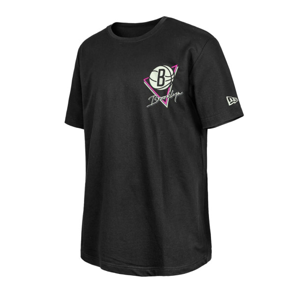 Футболка Brooklyn Nets New Era Black Glow-in-the-Dark