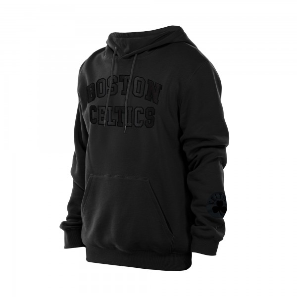 Boston Celtics New Era Black Logo Select Premium Pullover Hoodie