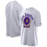 Футболка Los Angeles Lakers New Era White Throwback Prep Oversized