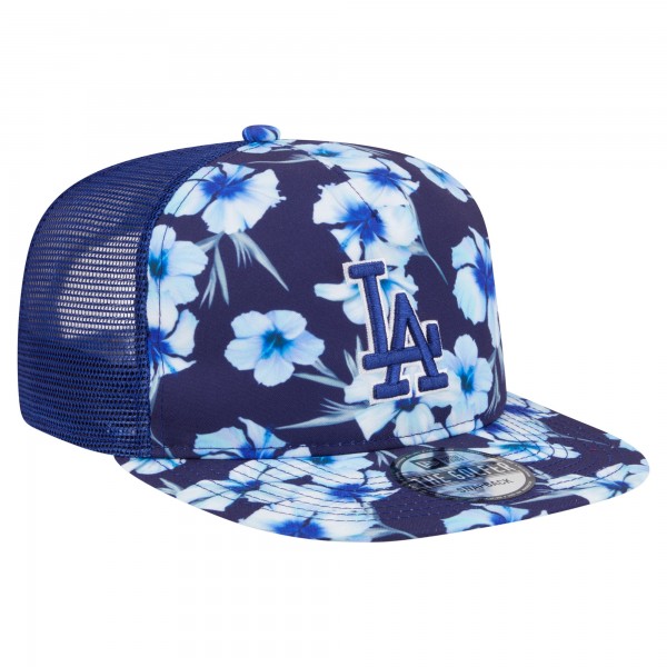 Los Angeles Dodgers New Era Royal Adventure Pattern Golfer Trucker Snapback Hat