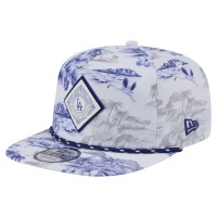 Los Angeles Dodgers New Era White Printed Island Golfer Snapback Hat