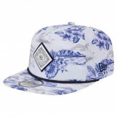 New York Yankees New Era White Printed Island Golfer Snapback Hat