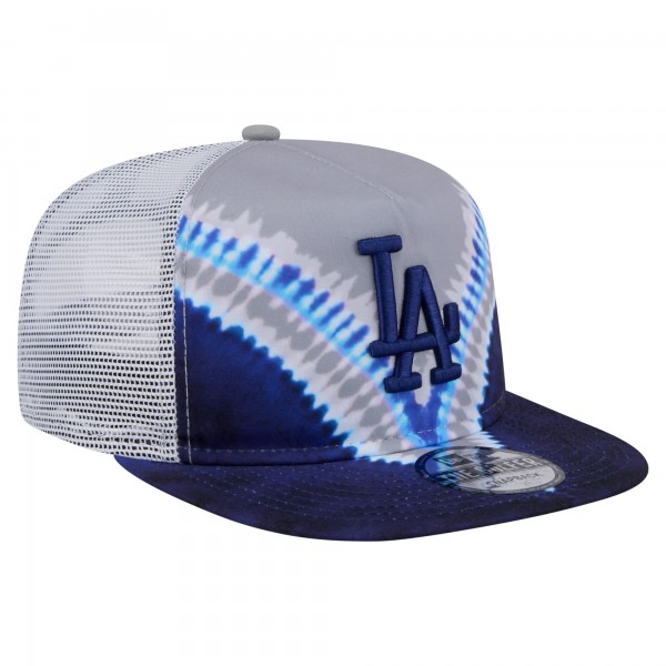 Бейсболка Los Angeles Dodgers New Era Tie-Dye Golfer Trucker