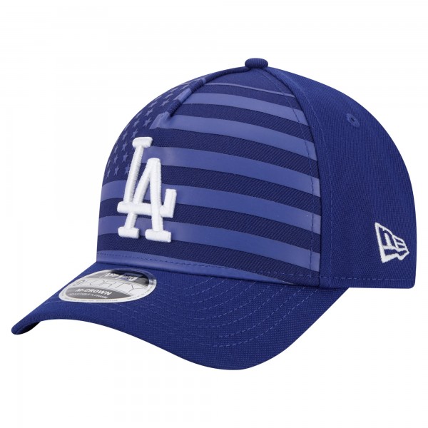 Бейсболка Los Angeles Dodgers New Era Royal American Flag 9FORTY M-Crown A-Frame