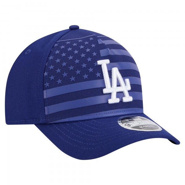 Бейсболка Los Angeles Dodgers New Era Royal American Flag 9FORTY M-Crown A-Frame