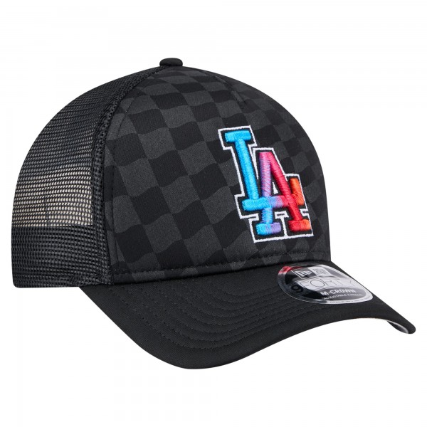 Бейсболка Los Angeles Dodgers New Era Black Gradient 9FORTY A-Frame M-Crown Trucker
