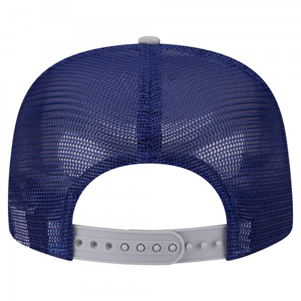 Бейсболка Los Angeles Dodgers New Era White/Gray Retro Script Trucker 9FIFTY Snapback