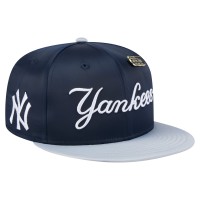 Бейсболка New York Yankees New Era Navy/Gray Satin 59FIFTY