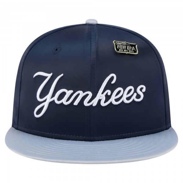 Бейсболка New York Yankees New Era Navy/Gray Satin 59FIFTY