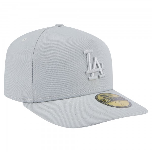 Бейсболка Los Angeles Dodgers New Era Gray Colorpack A-Frame 59FIFTY