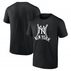 New York Yankees Black Fastball T-Shirt