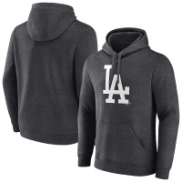 Los Angeles Dodgers Charcoal Monochrome Pullover Hoodie