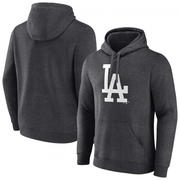 Los Angeles Dodgers Charcoal Monochrome Pullover Hoodie