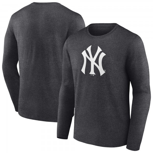 New York Yankees Charcoal Monochrome Long Sleeve T-Shirt
