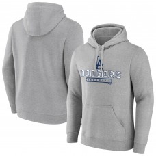 Los Angeles Dodgers Gray Evanston Stencil Pullover Hoodie