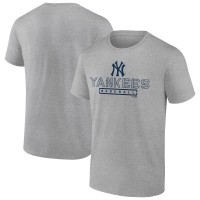 New York Yankees Heather Gray Evanston Stencil T-Shirt