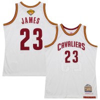 Джерси Cleveland Cavaliers LeBron James Mitchell & Ness White 2015/16 Hardwood Classics Authentic