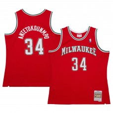 Джерси Milwaukee Bucks Giannis Antetokounmpo Mitchell & Ness Red 2014/15 Hardwood Classics Swingman