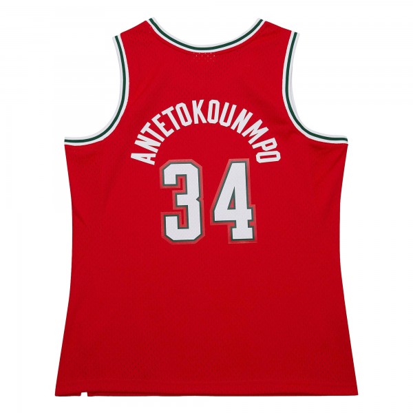 Джерси Milwaukee Bucks Giannis Antetokounmpo Mitchell & Ness Red 2014/15 Hardwood Classics Swingman